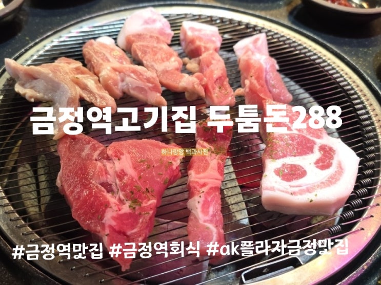  평범한 삼겹살은 지겹다면? 금정역고기집 두툼돈288 특수부위 비주얼에 기절함