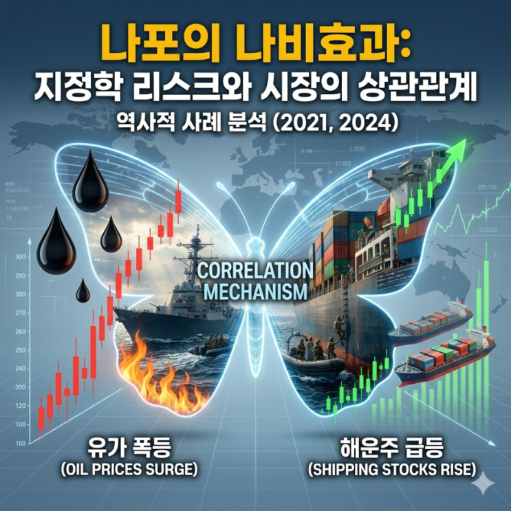  역사적 사례로 증명된 '나포'의 나비효과: 유가 폭등과 해운주 급등의 상관관계