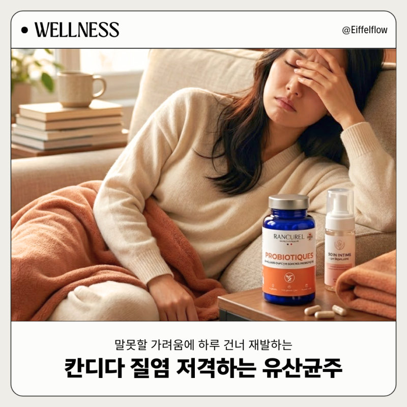 칸디다질염 증상 완화 질유산균 고를때 꼭 챙기세요