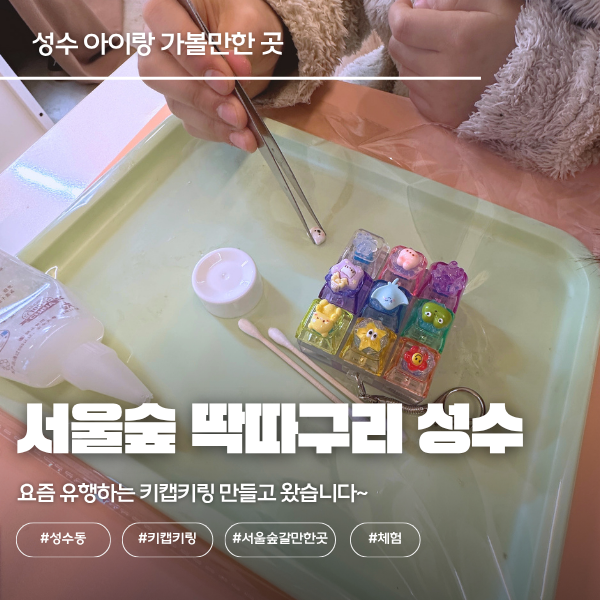 성수 아이 체험 추천 서울숲 딱따구리｜초등 아이 키캡키링 만들기 체험 다녀온 리얼 후기