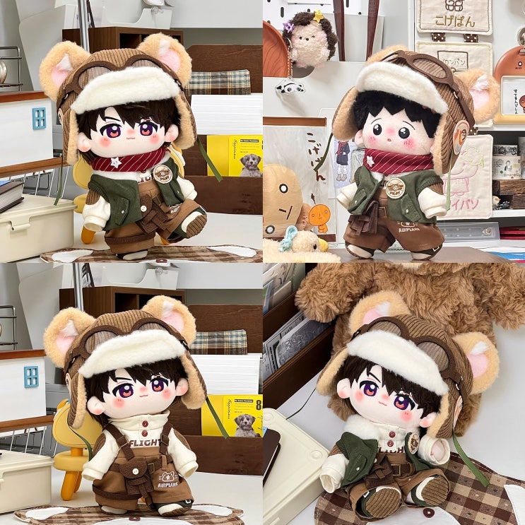  20cm 찍찍 파일럿 세트 인형옷 아이돌인형옷