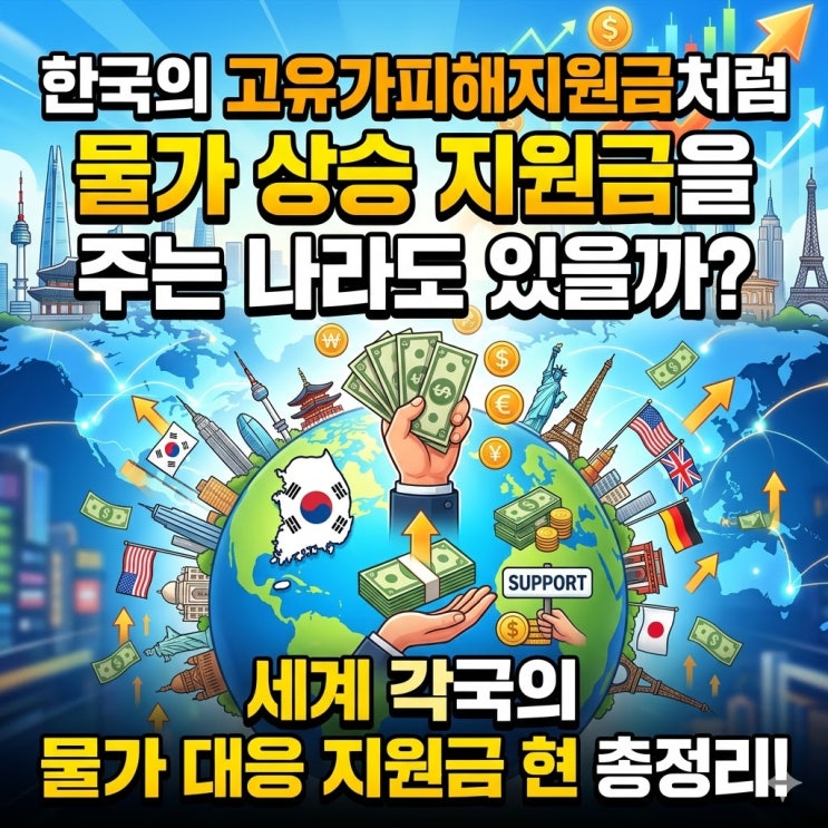  한국처럼 고유가피해지원금처럼 물가 상승 지원금주는 나라도 있을까?