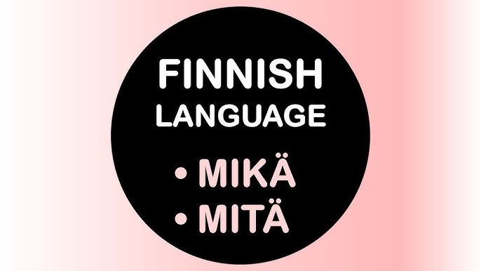  핀란드어 Mikä 와 Mitä의 차이