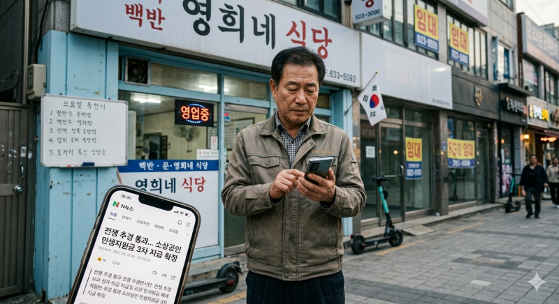 2026년 소상공인 추경 지원금 신청 방법: 3차 민생지원금 대상자 및 지급일