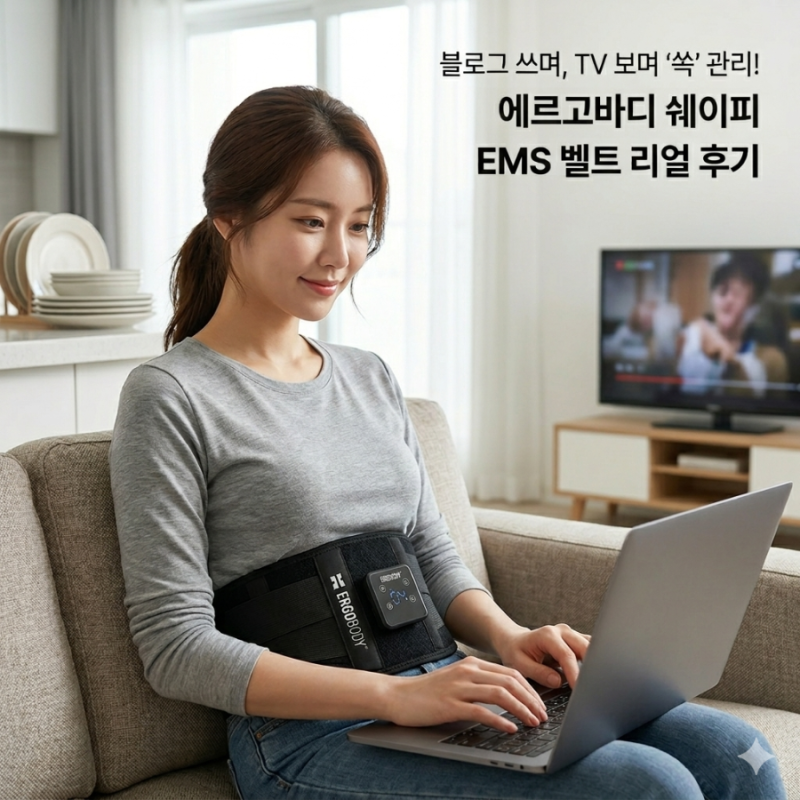 에르고바디 쉐이피 EMS 벨트 후기 복대 뱃살운동기구 복부 가격 기립근 뱃살빼는기계 복근