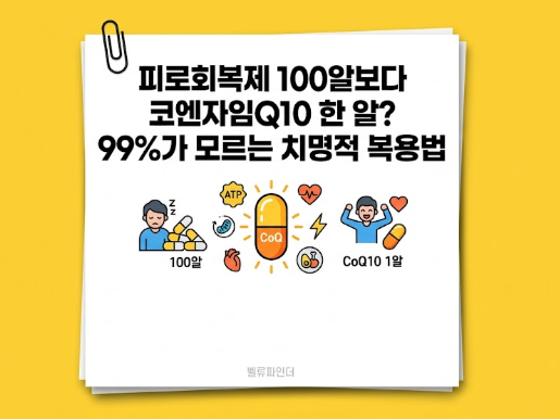"피로회복제 100알보다 코엔자임Q10 한 알? 99%가 모르는 치명적 복용법"