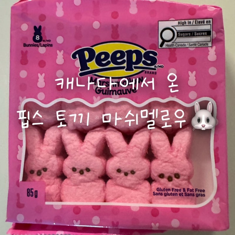 PEEPS 핍스 토끼 마쉬멜로우 후기 | 캐나다에서 온 귀여운 마쉬멜로우