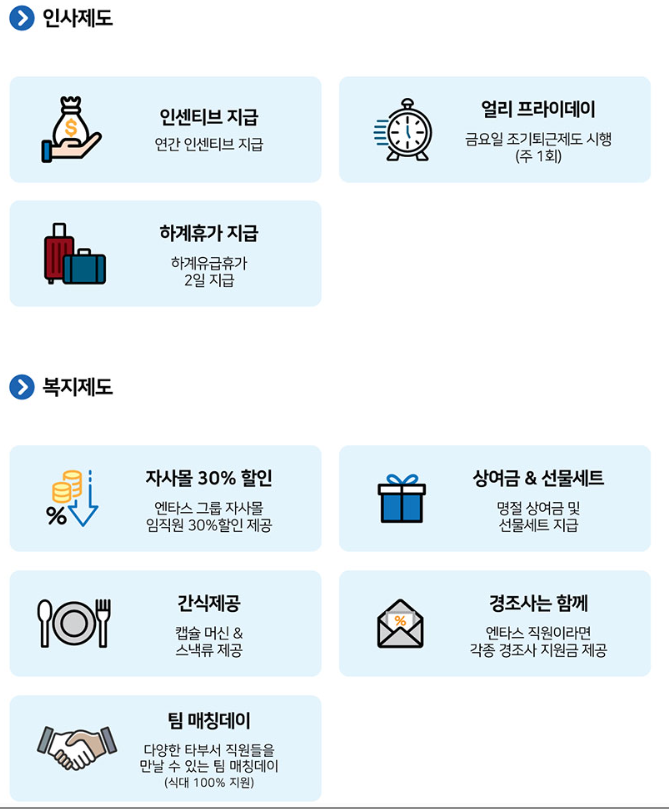  [정규직,경력] 엔타스 보건관리자 채용(기업리뷰, 복지, 서울 근무)