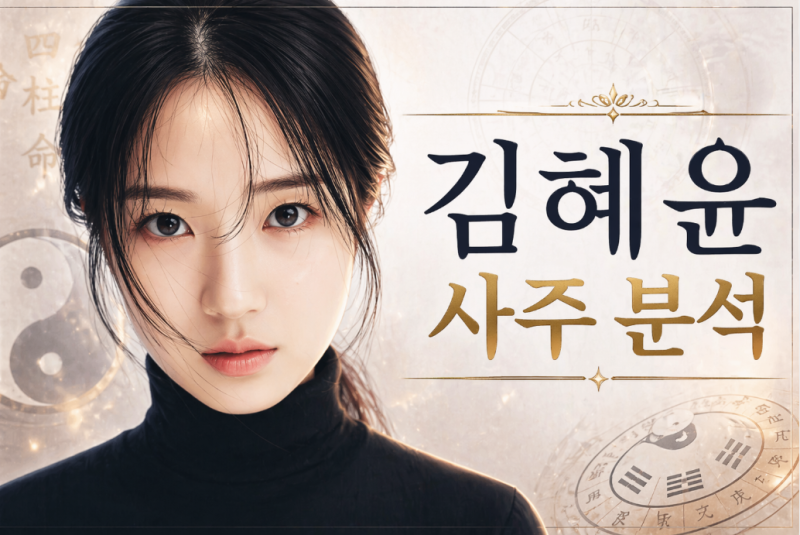 Kim Hye-yoon's Four Pillars of Destiny Analysis: The success of 'Salmokji'
