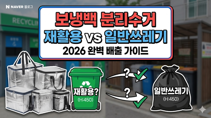 배달 보냉백 분리수거 방법: 알루미늄 안감 분리부터 종량제 봉투 배출까지