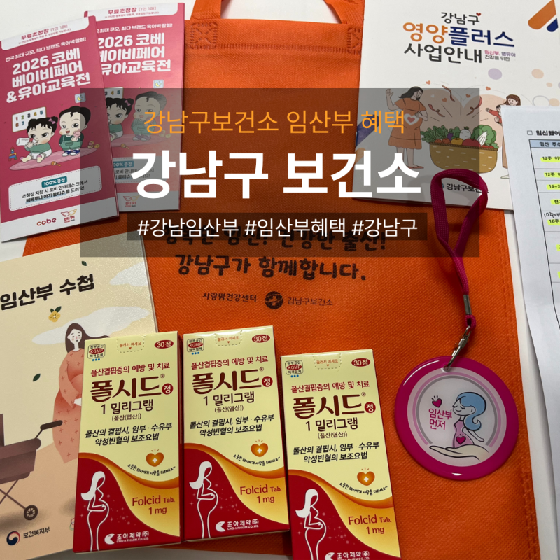 [30대중반 임신일기] 아기집 확인 후 강남구 보건소 임산부 혜택 실속 있게 털기