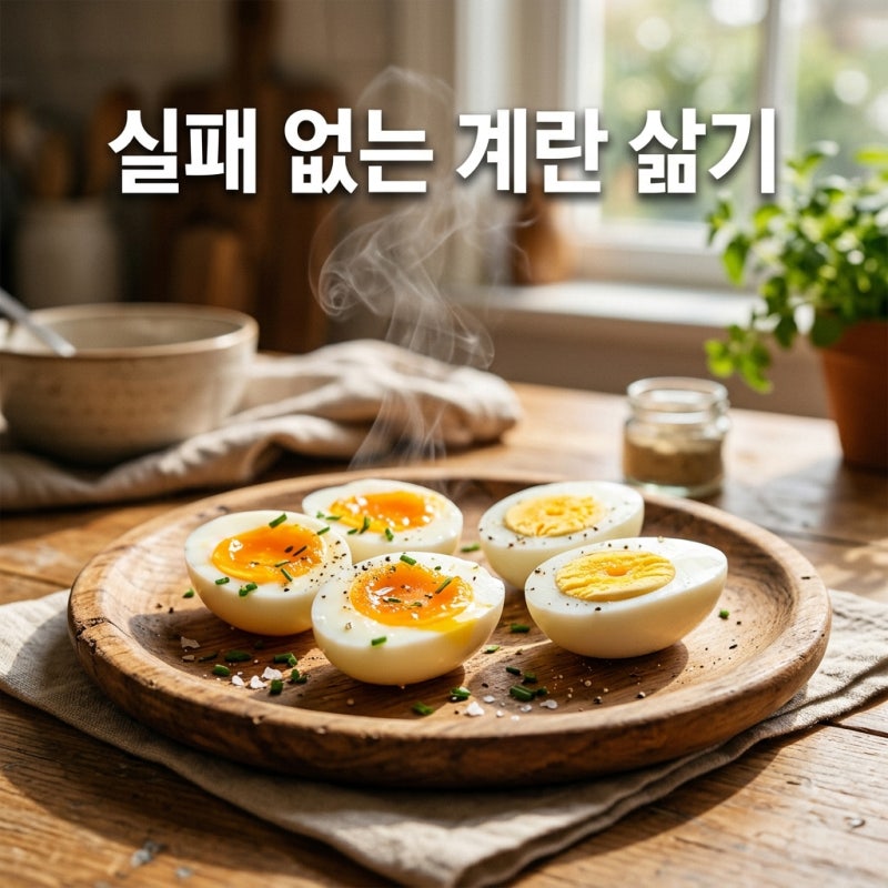계란 삶는 시간 완숙 반숙 황금레시피 찬물부터 끓는 물까지 완벽 가이드