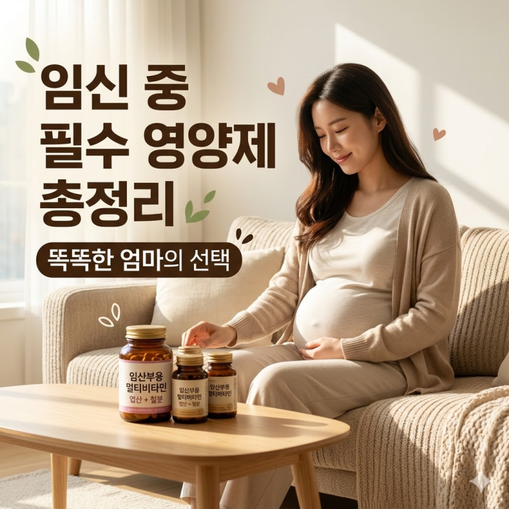  임산부 필수 영양제, 엽산부터 철분까지 시기별 권장량과 부작용 없이 먹는 법