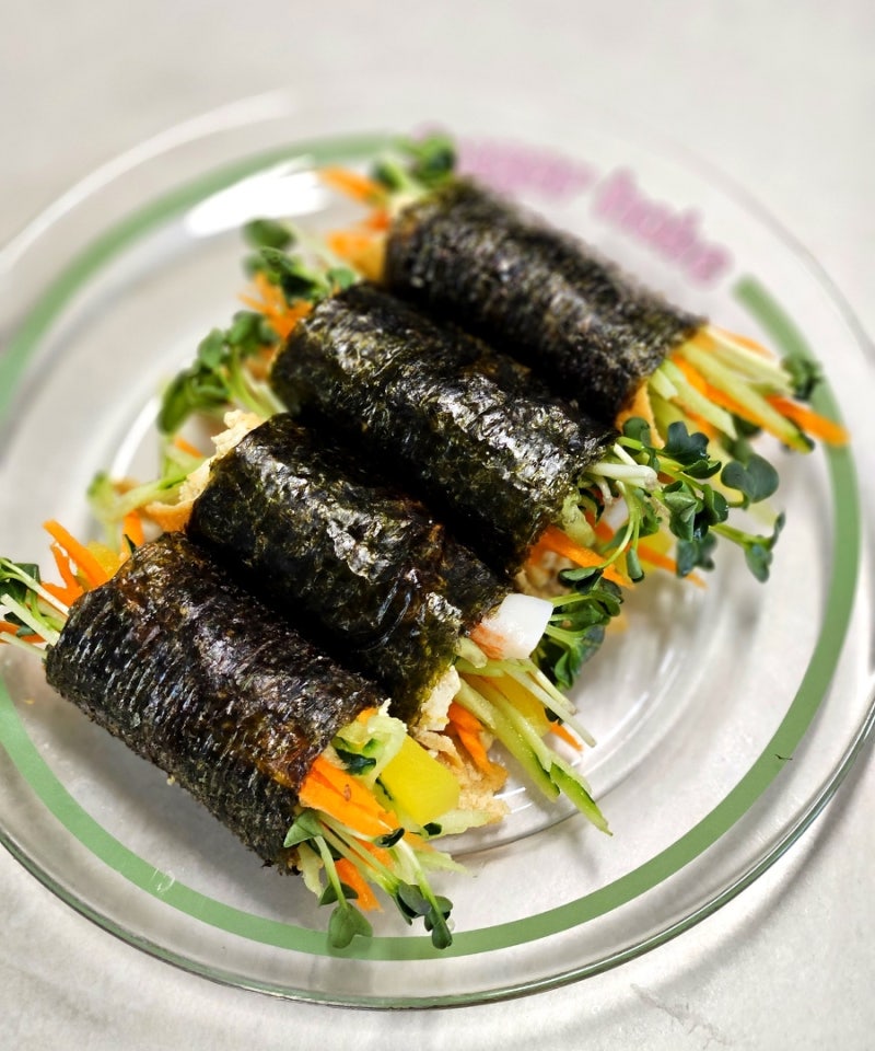 다이어트 두부김밥 레시피, 저녁에도 부담 없는 저칼로리 김밥 만들기 (꼬다리 김밥)