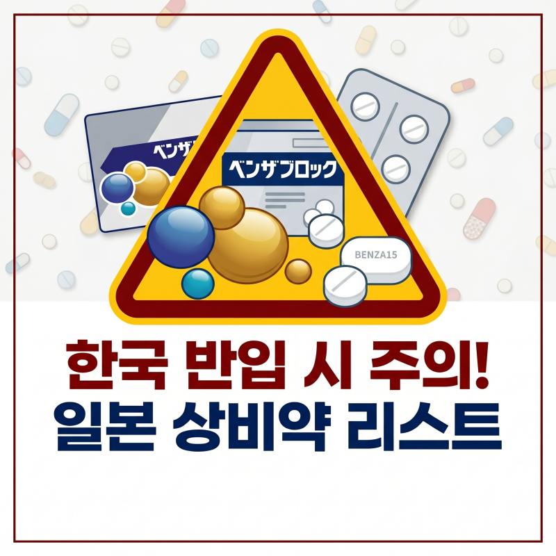 일본 약 사오기 전 필수 체크! 한국 반입 금지·주의 약 정리