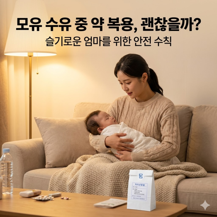  모유 수유 중 약 복용, 무조건 참지 마세요! 아기 건강 지키며 통증 잡는 골든타임 수칙