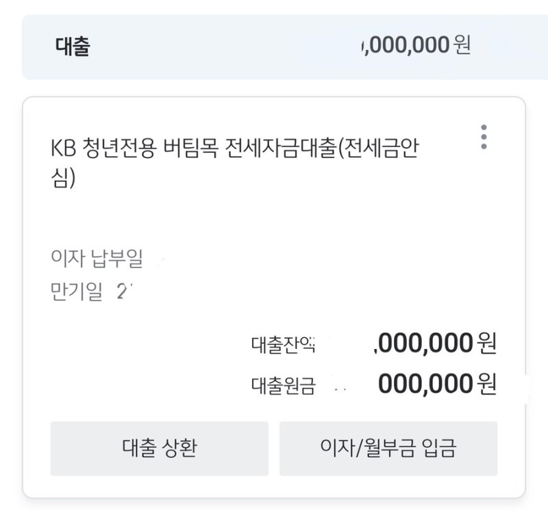 [대출] HUG 청년 버팀목 전세자금 대출 중도 상환 (상환완료/수정완료)
