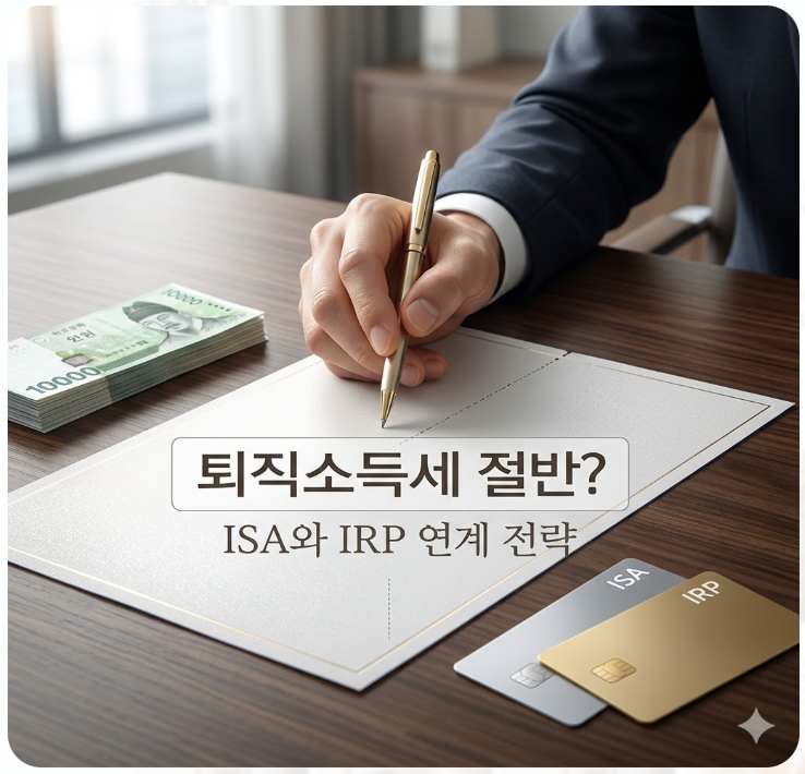  퇴직소득세 절반으로 줄이는 법! ISA와 IRP 연계 전략