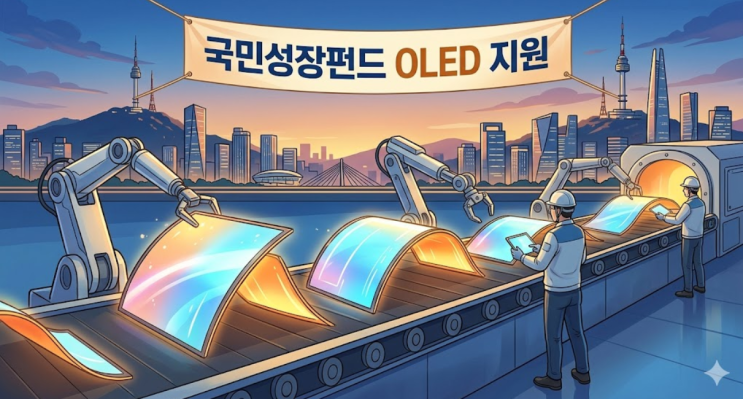  국민성장펀드 OLED 지원, 중국의 추격 속 K-디스플레이의 희망