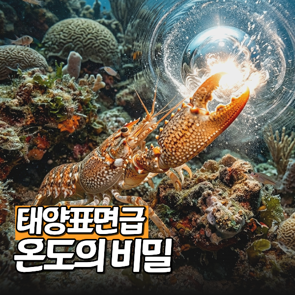 "태양 표면급 온도?" 딱총새우 사냥의 충격적 비밀