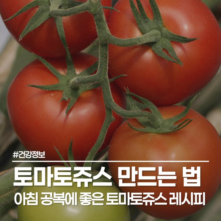  토마토쥬스 만드는 법, 아침 공복에 좋은 토마토당근주스 레시피