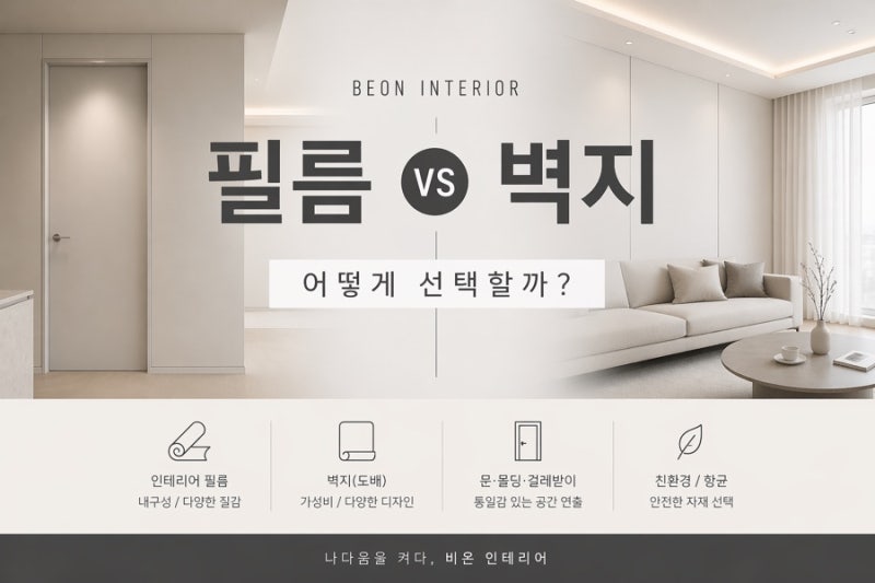 전남 광주 인테리어 필름 완벽 정리｜벽지와 차이부터 추천 조합까지