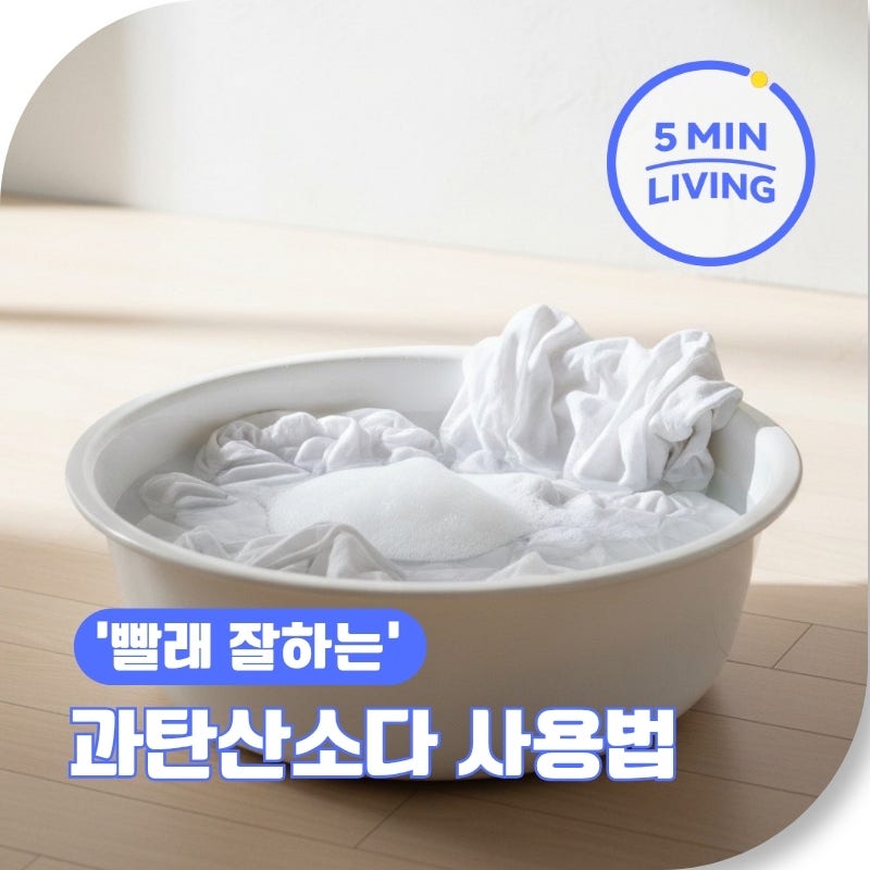 과탄산소다 흰옷 빨래 사용법 '쉰내 제거 효능' 세탁기 통세척 방법