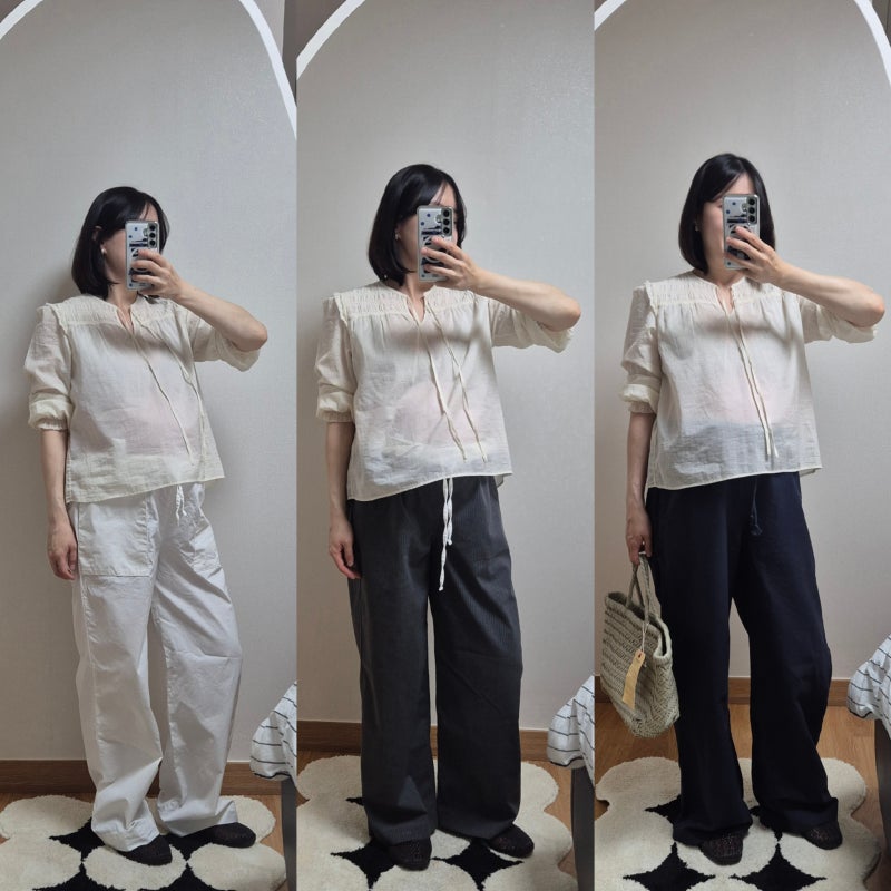 156cm 키작녀 임산부 바지 3종 리뷰｜베뉴엣·베지터블·유니클로 리넨 팬츠