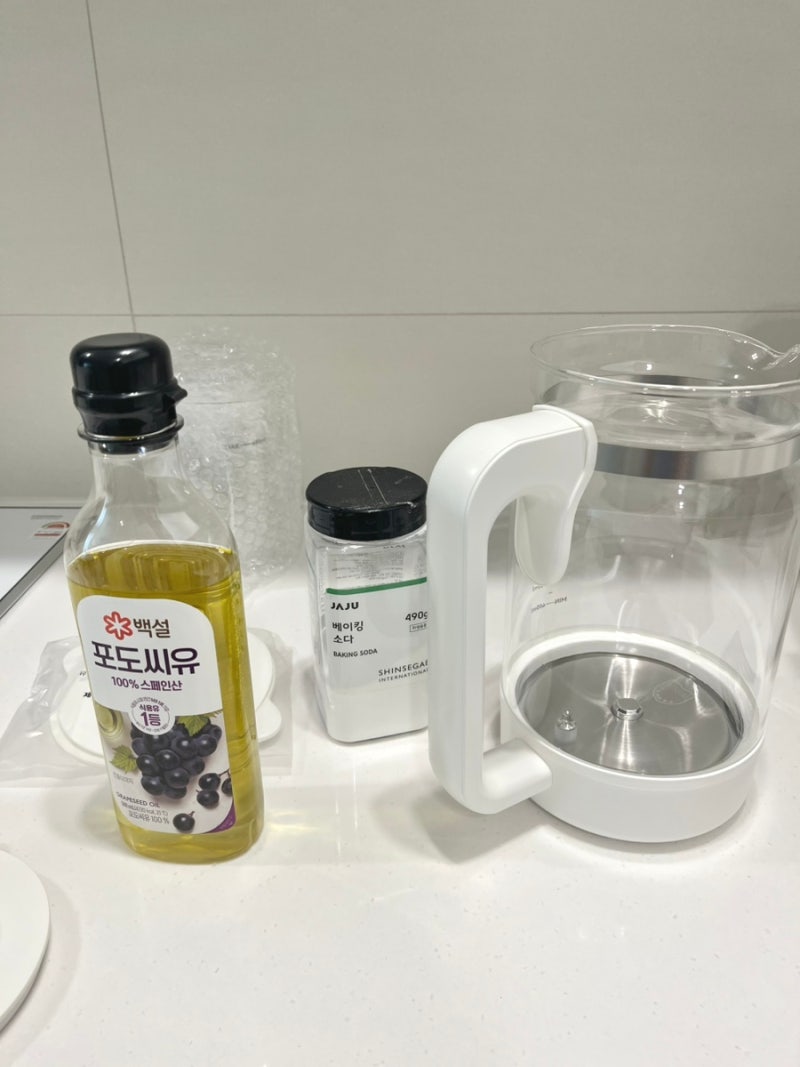 아이닉 분유포트 첫 세척 방법, 연마제 제거 후기