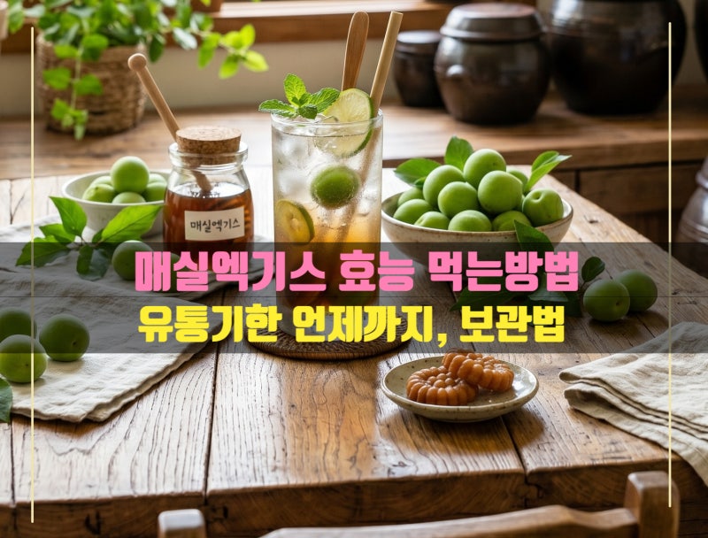 매실엑기스 효능5가지 먹는방법 냉장 실온 보관방법 유통기한 오래된 매실엑기스 먹어도 될....