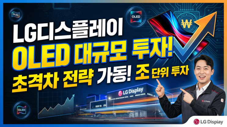  LG디스플레이 주가 전망, 지금 매수 괜찮을까? OLED 투자 소식이 반가운 이유