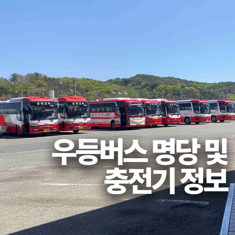 우등버스 명당 및 충전기 정보 서울여행갈때는 편하게 우등버스로
