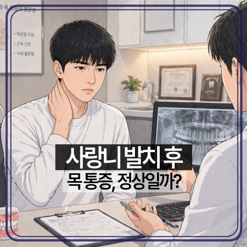 대구사랑니치과, 사랑니 발치후 목 통증 혹은 인후통 원인과 완화 방법 안내