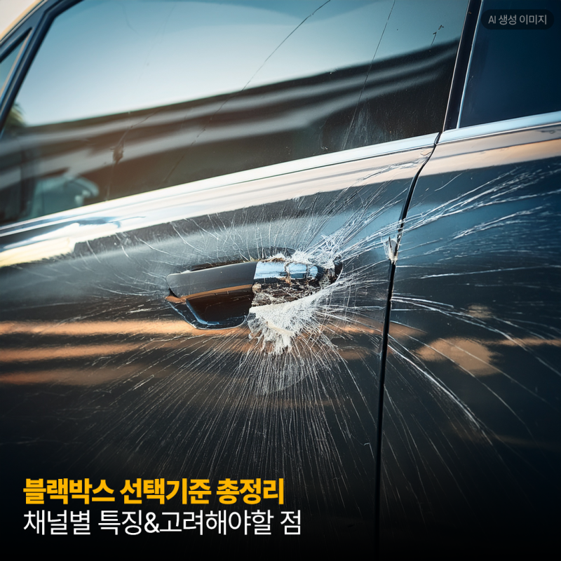 블랙박스 2채널&4채널 선택 기준, 확인방법 쉬운 블박은?