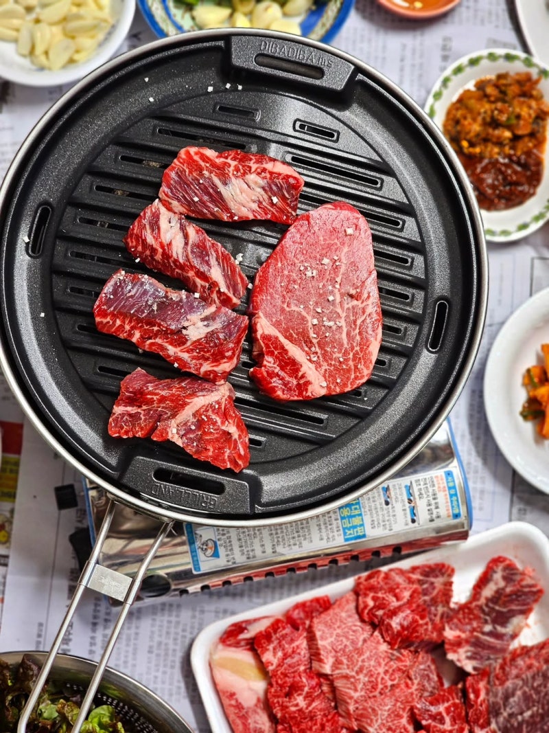 가정용 삼겹살 불판 가스그릴 가스버너 직화그릴 애니웨어