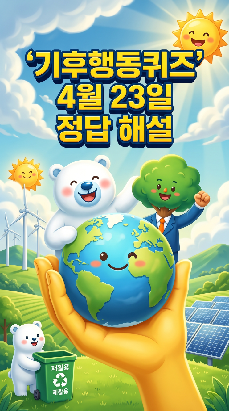  기후행동퀴즈 4월 23일 정답 공개, 오늘 문제 해설·경기도 도시숲 조성 사업