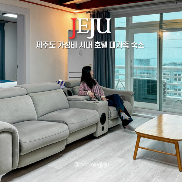  제주도 가성비 시내 호텔 제주 대가족 펜션 오션뷰 숙소 10인 단체