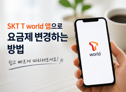 SKT T world 앱에서 요금제 변경 방법 쉽게 따라하기 (실사용 꿀팁 포함)