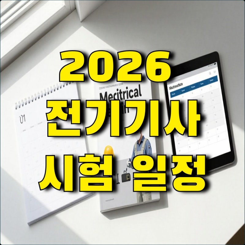 2026 전기기사 시험일정, 생각날때 신청하세요!
