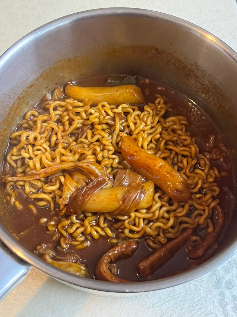 남은엽떡 레시피 짜슐랭으로 엽파게티 만들기