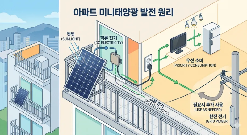 아파트 발코니에 미니태양광 설치하려면