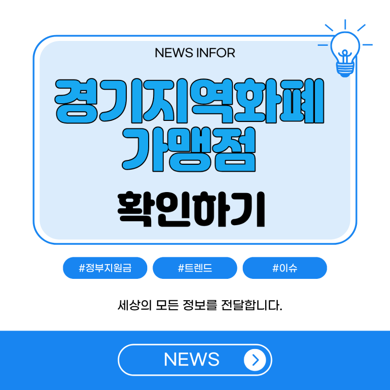 경기지역화폐 가맹점 찾기 등록 조회 방법