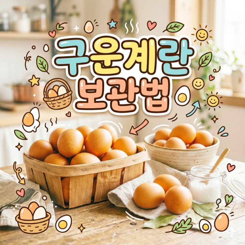 구운계란 보관법 총정리 유통기한 보관 기간은?