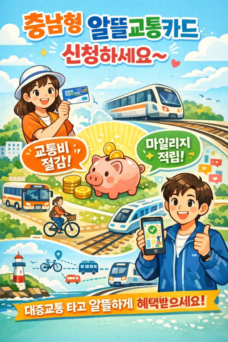 "충남형 어린이·청소년 알뜰교통카드 완벽 가이드: 신청부터 발급, 혜택까지 총정리"
