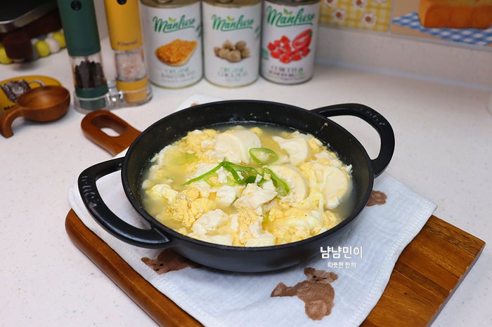 순두부계란탕 레시피 | 몽글몽글 속 편한 아침국, 참치액젓으로 감칠맛 잡는 법