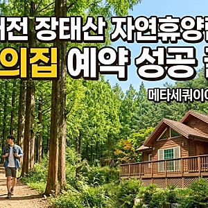 대전 장태산 자연휴양림 예약 성공 꿀팁: 숲속의집 숙박 캠핑 명당 확보 전략