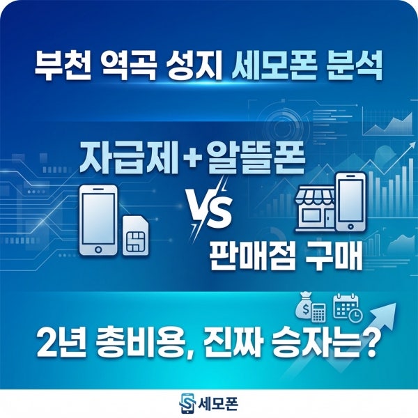 역곡역 핸드폰 구매 가이드, 자급제보다 판매점 지원금이 유리한 경우는?