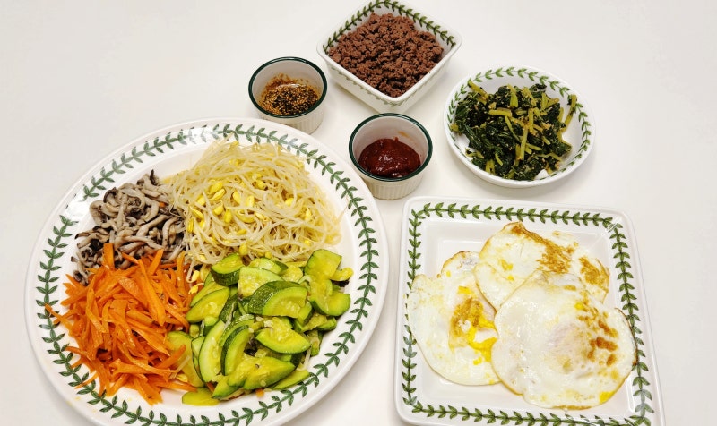 초간단 비빔밥 레시피 I 찜기에 쪄서 더 건강한 한 끼