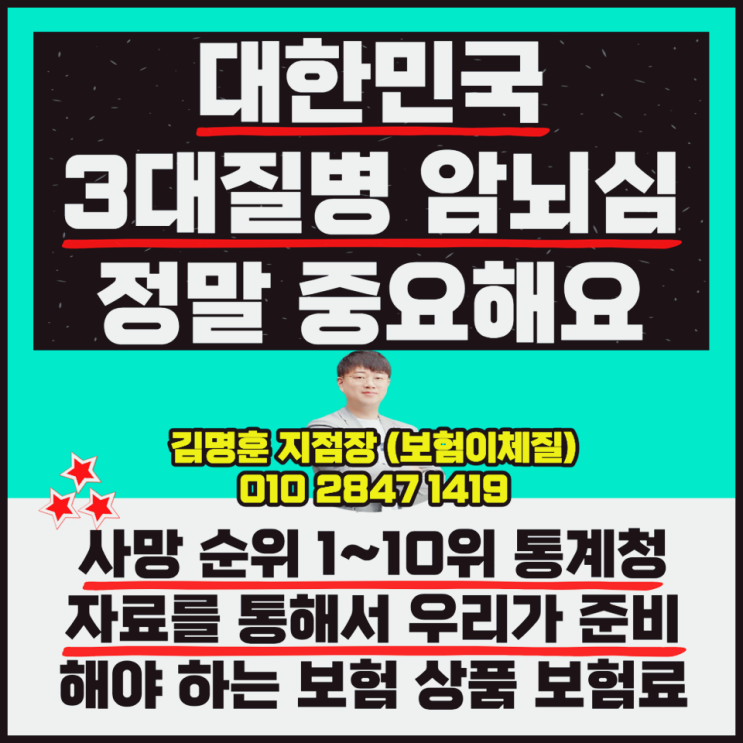  암뇌심 보험 설계 보험료 비갱신형 비교