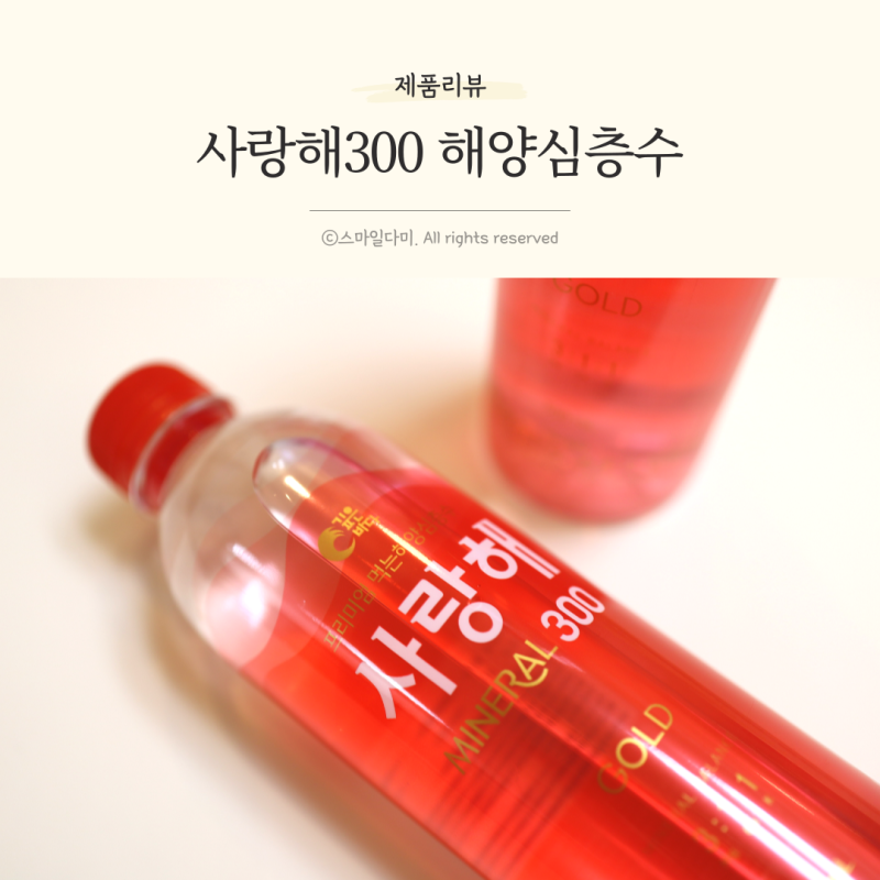 생수 추천 미네랄 풍부한 해양심층수 사랑해300